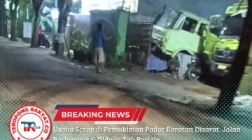 Usaha Scrap di Pemukiman Padat Rorotan Disorot, Jalan Berlumpur dan Diduga Tak Berizin