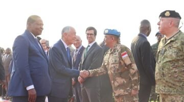 DFC Mayjen TNI M Asmi Hadiri Kunjungan Presiden Portugal ke Misi MINUSCA