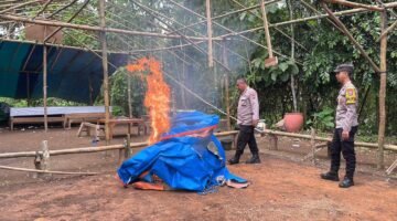 Polisi Bongkar Lokasi Diduga Arena Sabung Ayam di Gedangan Malang