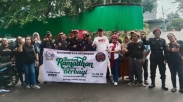 Hankam 234 SC Jateng Bersama Komunitas PATS dan Bolo Sewu Bagikan Takjil untuk Warga di Semarang