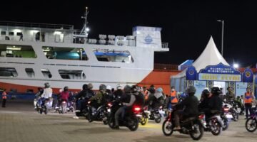 PTP Nonpetikemas Cabang Banten Dukung Arus Mudik Motor dan Truk Sembako ke Sumatera