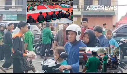 Sinergi Banom NU Dan Forkopimcam Kejayan Pasuruan Bagikan 2.500 Paket Takjil Untuk Pengendara - Teropong Rakyat