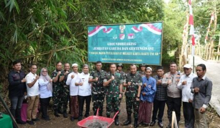 Karya Bakti TNI AD, Pangdam Jaya Mulai Pembangunan Jembatan dan Perbaikan Rumah Warga - Teropong Rakyat