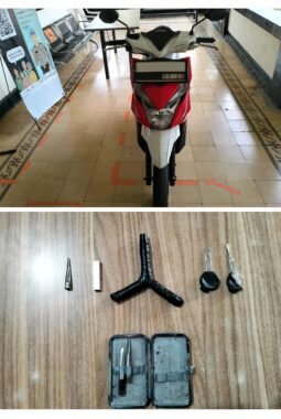 Terduga Curanmor Diamankan Usai Terciduk Curi Motor di Lawang Malang