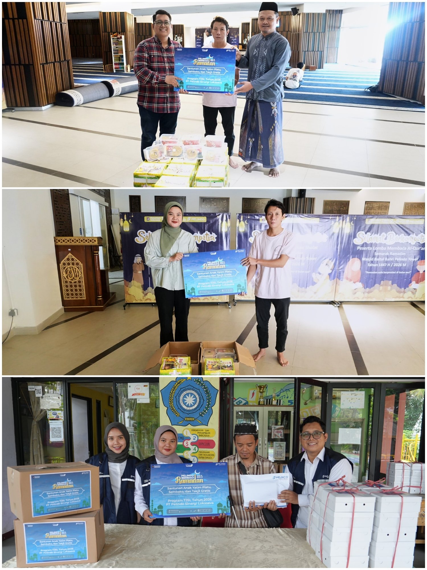 Pelindo Berbagi Ramadhan: SPSL Tawarkan Bantuan Sembako, Santunan, dan Takjil hingga Dukung UMKM Lokal" - Teropong Rakyat