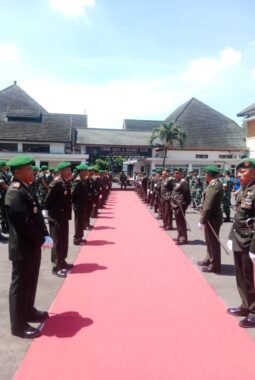 Korem 083/Baladhika Jaya Sambut Danrem Baru dan Lepas Brigjen TNI Kohir