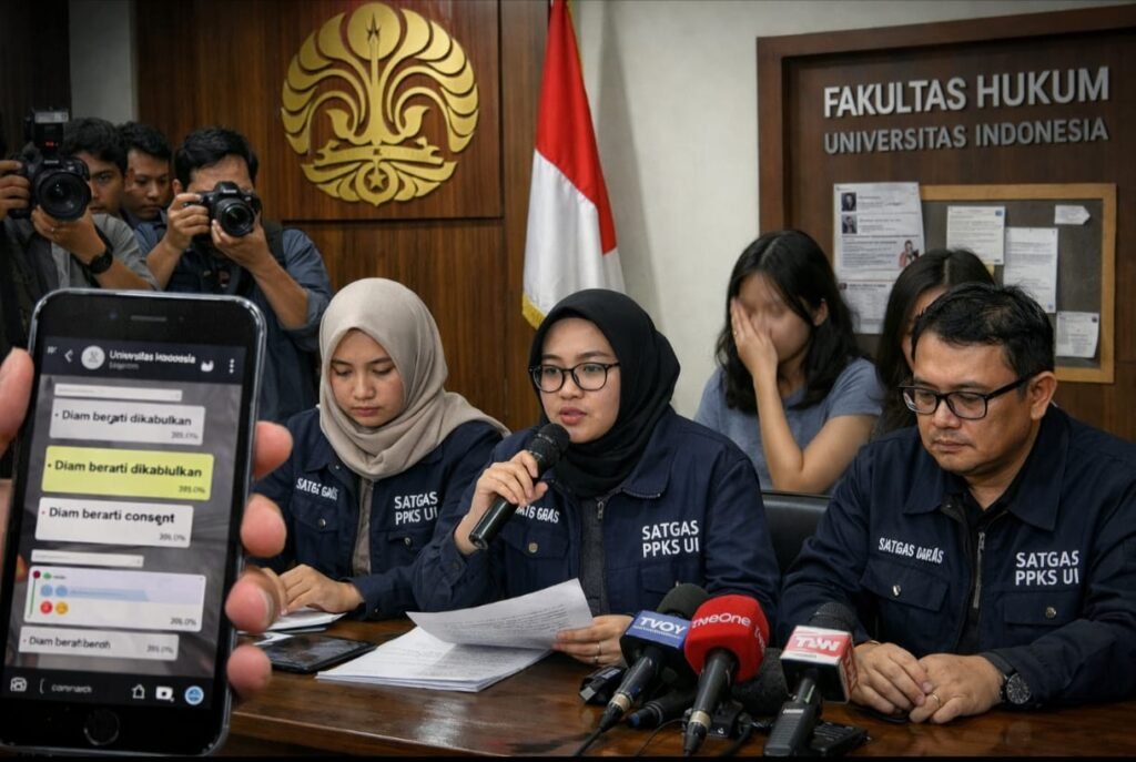 Portal Berita Indonesia dan Dunia Terkini Hari Ini, Update Harian Terbaru, Terlengkap, Tajam, Aktual dan Berimbang. Viral Dugaan Pelecehan Seksual di FH UI, 16 Mahasiswa Diperiksa Satgas PPKS - Teropong Rakyat