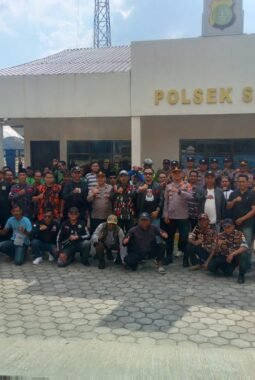 Polsek Setu Gelar Program “Sabuk Kamtibmas”, Gandeng Ormas dan Ojol Perkuat Sinergi Keamanan