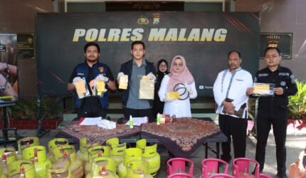 Polres Malang Bongkar Penyalahgunaan LPG 3 Kg, Disuntik ke Bright Gas untuk Dijual Berantai - Teropong Rakyat