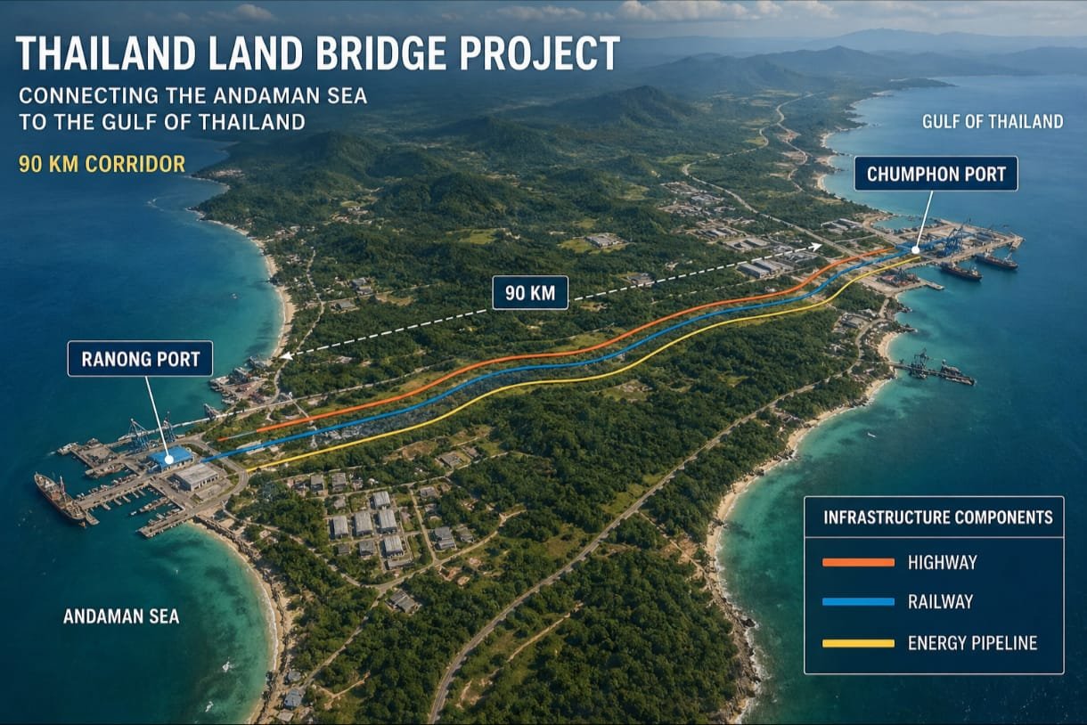 Thailand Genjot Proyek “Land Bridge” Rp 532 Triliun, Siap Jadi Pesaing Selat Malaka