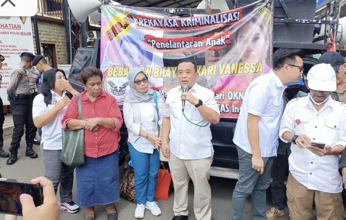 Aksi Solidaritas untuk Vanessa Digelar di Mabes Polri, Desak Penangguhan Penahanan dan Gelar Perkara Khusus