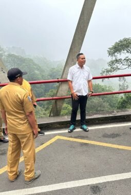 Cegah Aksi Bunuh Diri di Jembatan Cangar, Satreskrim Polres Batu bersama DPUPR Provinsi Jatim, Bakal Bangun Pagar Pelindung dan CCTV