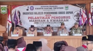 Babinsa Tirtoyudo Hadiri Pelantikan Mabiran dan Kwarran, Perkuat Kepemimpinan Pramuka 2026–2029