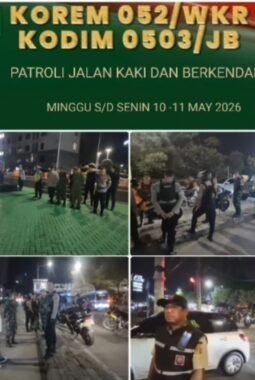 Patroli Gabungan 3 Pilar Jakarta Barat Sisir Jalur Daan Mogot hingga Tomang, Situasi Aman dan Kondusif