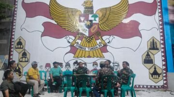 Danramil 02/Tambora Tinjau Persiapan Kampung Pancasila di Pekojan Jakarta Barat