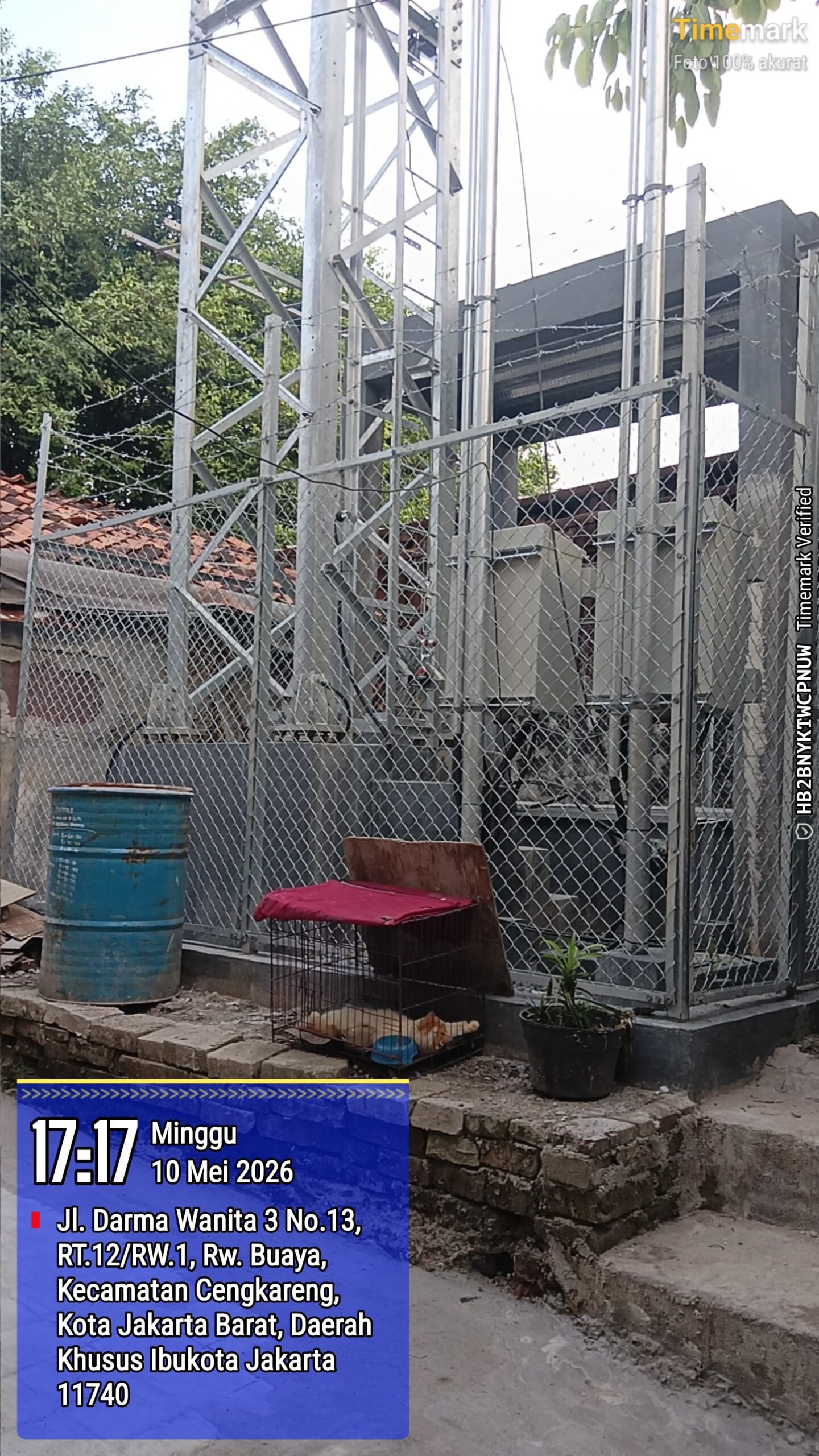 Tower Provider Berdiri di Permukiman Padat Rawa Buaya, Pejabat Terkait Bungkam - Teropong Rakyat