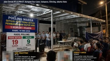 Warga Sukapura Tolak Pembangunan Dapur MBG di Tengah Permukiman, Hasil Voting Menangkan Penolakan