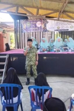 Sholawatan dan Santunan Anak Yatim di Bantur , Koramil 0818 /12 Hadir Berikan Dukungan