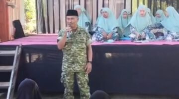 Sholawatan dan Santunan Anak Yatim di Bantur , Koramil 0818 /12 Hadir Berikan Dukungan