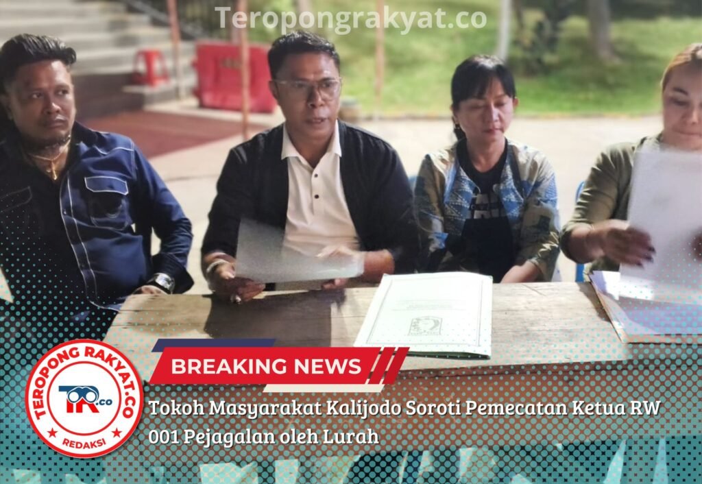 Tokoh Masyarakat Kalijodo Soroti Pemecatan Ketua RW 001 Pejagalan oleh Lurah - Teropong Rakyat