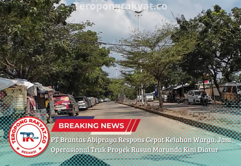 PT Brantas Abipraya Respons Cepat Keluhan Warga, Jam Operasional Truk Proyek Rusun Marunda Kini Diatur - Teropong Rakyat