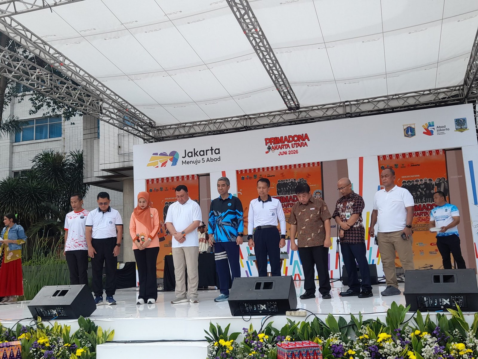 Semarak Senam Primadona dan Bazar di Hari HUT DKI Jakarta ke-499,Bertempat Halaman Walikota Kota Jakarta Utara