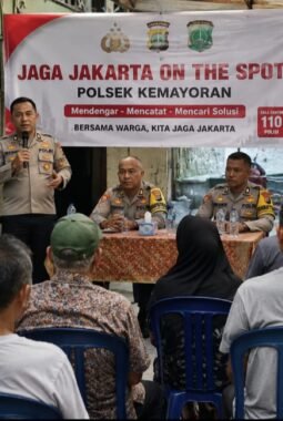 Jaga Jakarta On The Spot, Polsek Kemayoran Serap Aspirasi Masyarakat Secara Langsung