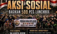 Presidium Ormas Kota Bogor Gelar Aksi Sosial, Bagikan 500 Kotak Makan