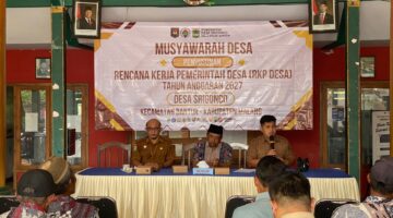 Musdes RKPDes 2027 Desa Srigonco Jadi Wadah Aspirasi Warga, Babinsa Kawal Perencanaan Pembangunan Desa