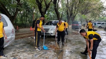 Jasri Kurve Dan Penanaman Pohon Dalam Rangka Gerakan Indonesia Asri Sambut Hari Bhayangkara Ke-80