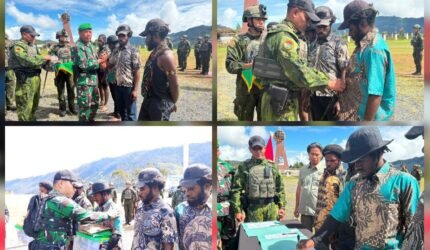 Kembali ke Pangkuan Ibu Pertiwi, 5 Mantan Anggota OPM di Puncak Jaya Ikrar Setia NKRI - Teropong Rakyat