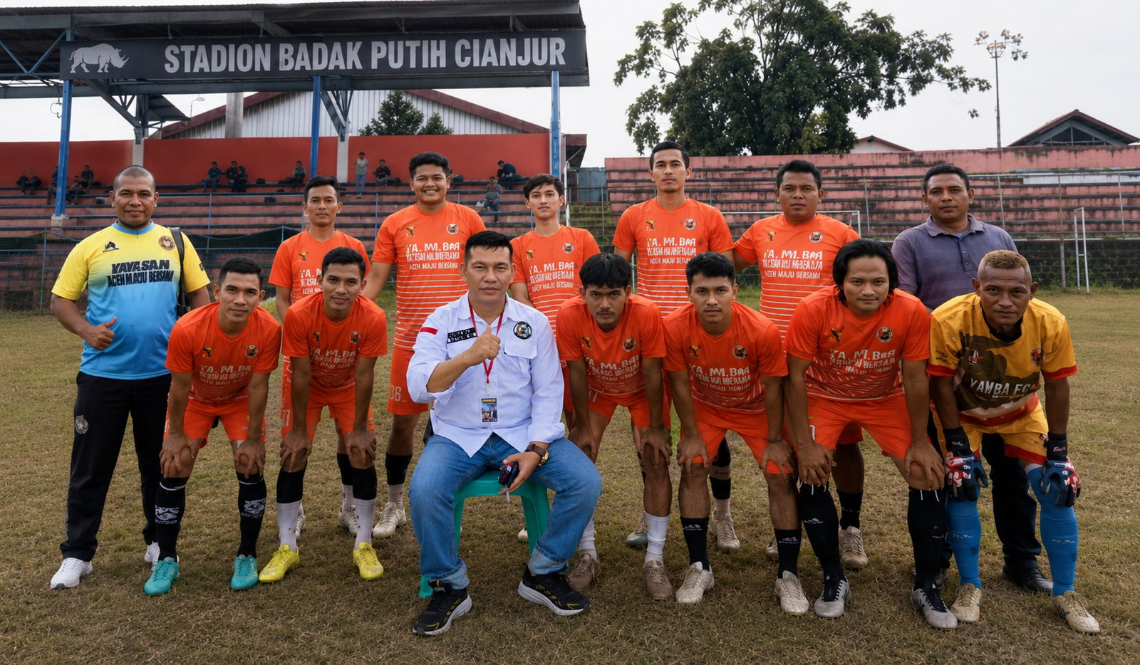 YAMBA FC Gelar Uji Coba di Stadion Badak Putih Cianjur