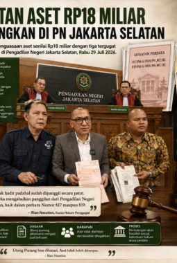Berawal dari Pinjaman, Berujung Sengketa Aset Rp18 Miliar di PN Jakarta Selatan