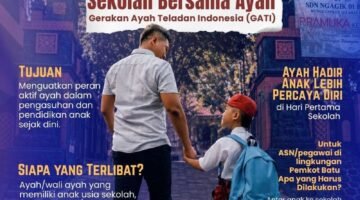 Pemkot Batu Luncurkan Program SEBAYA, Ajak Ayah Aktif Dampingi Anak di Hari Pertama Sekolah