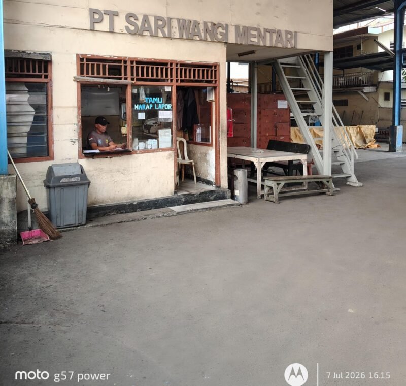 PT. Sari Wangi Mentari Jl. Pintu Air - Sukarasa Timur No.28, RT.001/RW.002, Mekarsari, Kec. Batuceper, Kota Tangerang
