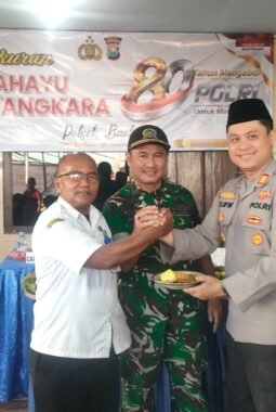 Sinergi TNI-Polri dan Masyarakat Menguat di Tasyakuran HUT Bhayangkara ke-80 Polsek Bantur