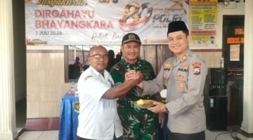 Sinergi TNI-Polri dan Masyarakat Menguat di Tasyakuran HUT Bhayangkara ke-80 Polsek Bantur