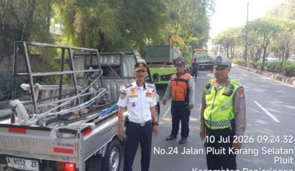 Enam Kendaraan Barang Ditindak dalam Operasi Lintas Jaya di Jakarta Utara - Teropong Rakyat