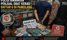 Polisi Ringkus Penjual Obat Keras Daftar G, Temuan Stiker “TS” Diduga Jadi Petunjuk Jaringan