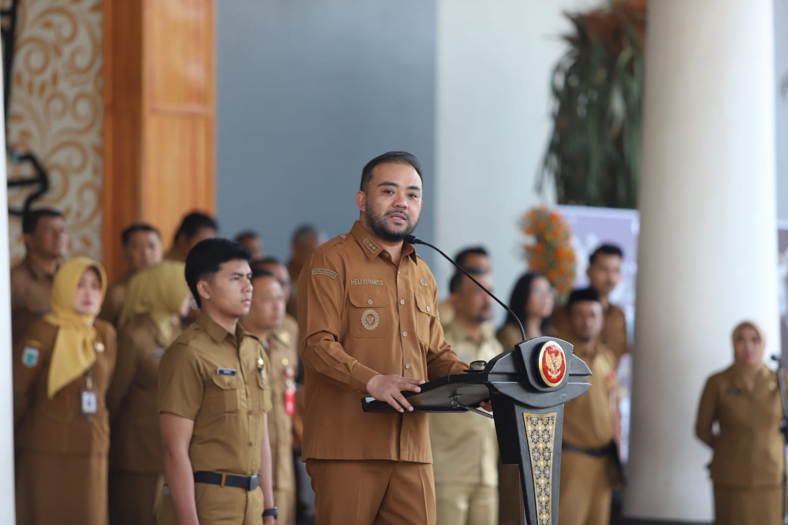 Wawali Heli Suyanto Pimpin Apel, Sampaikan Arahan Wali Kota Percepat Kinerja Semester Kedua 2026
