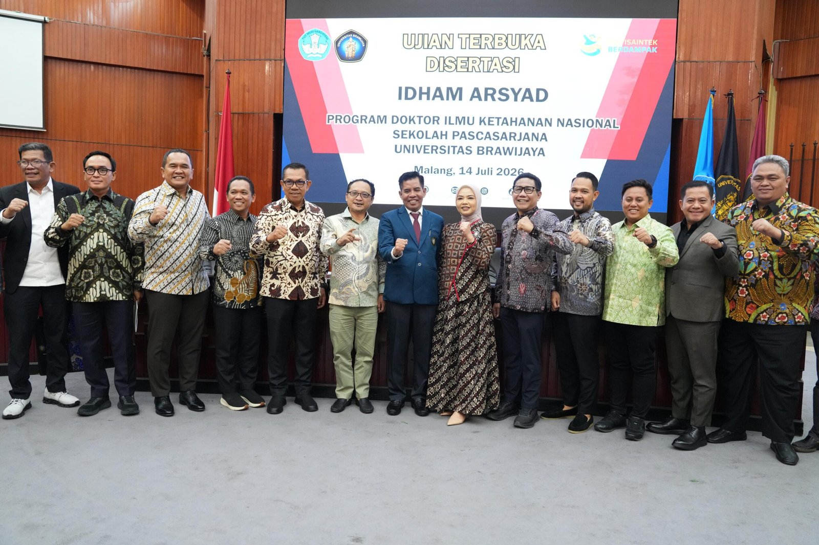 Wali Kota Batu Hadiri Ujian Terbuka Disertasi Idham Arsyad di Universitas Brawijaya