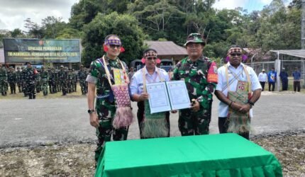 Danrem 181/PVT Bersama Bupati Sorong Selatan Resmi Buka TMMD Ke-129 TA 2026, Wujudkan Sinergi Membangun Negeri dari Desa - Teropong Rakyat