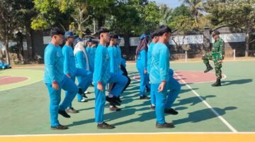Koramil Bantur Tanamkan Disiplin dan Cinta Tanah Air kepada 600 Pelajar Lewat LBB, Bahaya Narkoba, dan Wasbang
