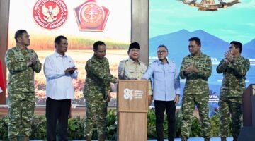 Panglima TNI Dampingi Presiden RI Panen Raya Terpadu TNI, Perkuat Ketahanan Pangan Nasional