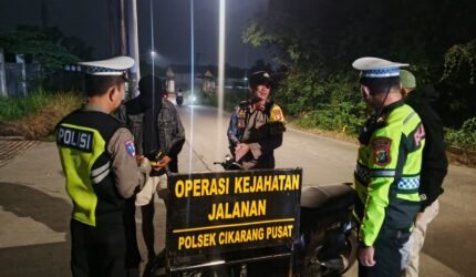 Jaga Jakarta Jaga Bekasi, Polsek Cikarang Pusat Gelar OKJ Antisipasi Kejahatan Jalanan - Teropong Rakyat