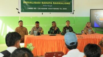 Bentengi Generasi Muda dari Paham Radikal, Satgas TMMD Ke-129 Kodim 1505/Tidore Gelar Sosialisasi di SMA Negeri 6 Haltim