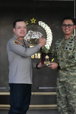 Kapolres Malang Silaturahmi ke Kodim 0818, Perkuat Sinergitas TNI-Polri Jaga Kondusivitas Wilayah