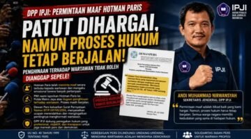 DPP IPJI: Permintaan Maaf Hotman Paris Patut Dihargai, Namun Proses Hukum Tetap Berjalan