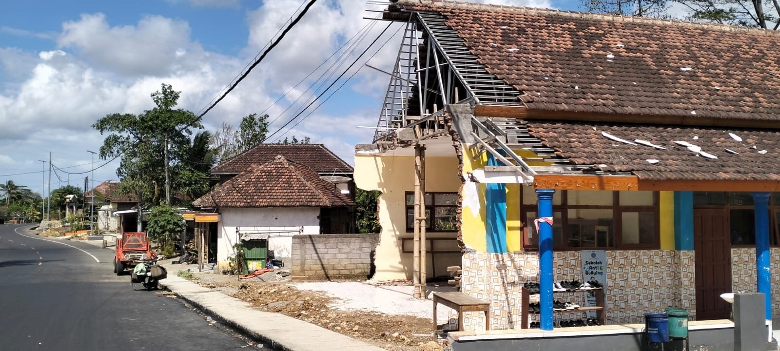 SD Negeri 1 Srigonco Terdampak Pelebaran Jalan, Pembangunan Ruang Kelas Baru Belum Terwujud