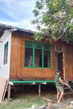 TMMD Ke-129 Kodim 1807/Sorong Selatan Mulai Wujudkan Rumah Layak Huni Bagi Masyarakat